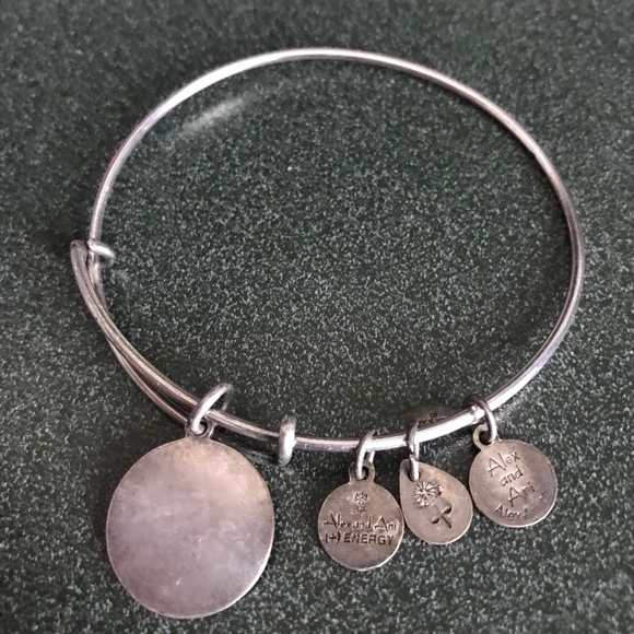 Alex and Ani Silver Expandable Wire Bracelet Taurus - Picture 7 of 16